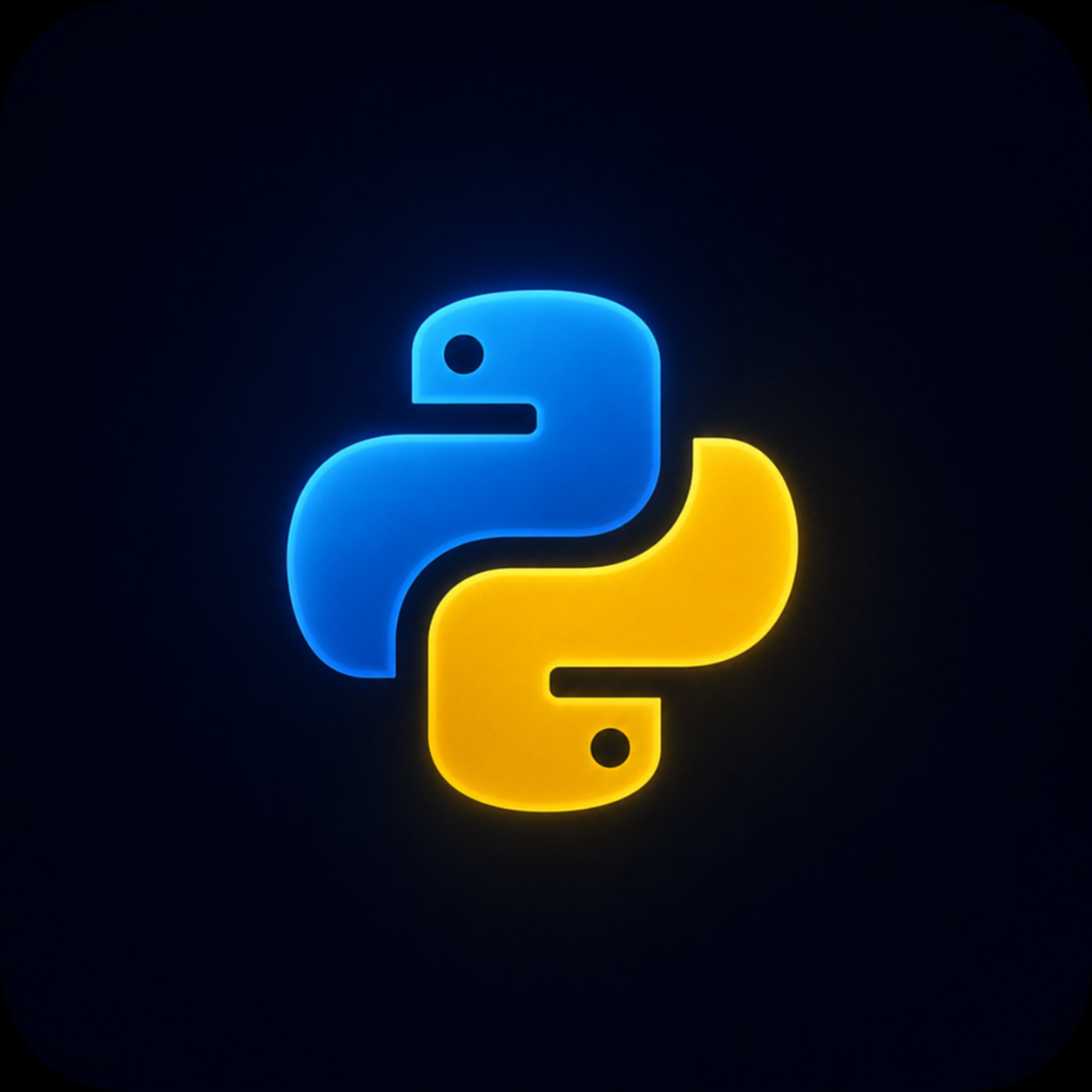 Python programming language code on screen